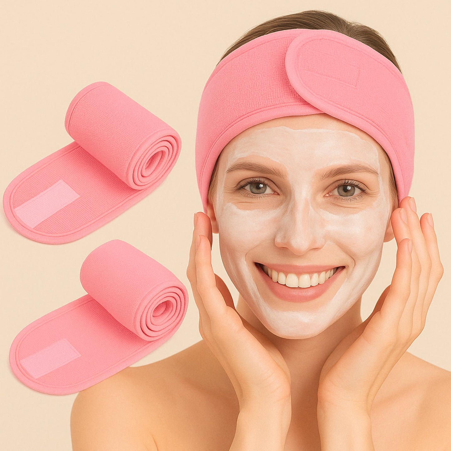 Bandeau Cosmétique Réglable – Confort et réglable lot x3